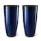 Glitzhome® Oversized Gradient Faux Ceramic Tall Plastic Planters, 2ct.